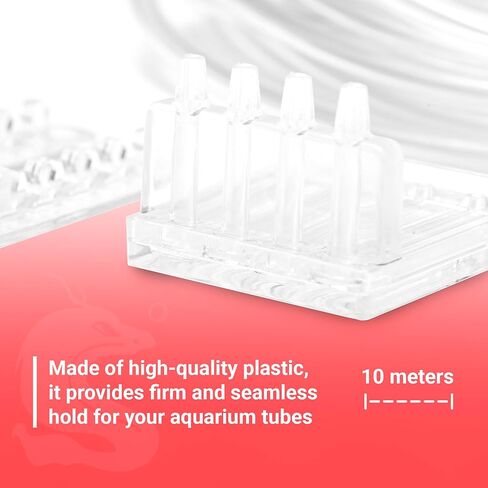 Chihiros Dosing Tube Holder with Tube - Aquarium Tube Holder - Transparent Tube Holder for Aquatic Tanks - Aquarium Soft Tube Holder - Easy to Use Tube Holder for Dosing Pump - Reliable Dosing Pump in Kuwait