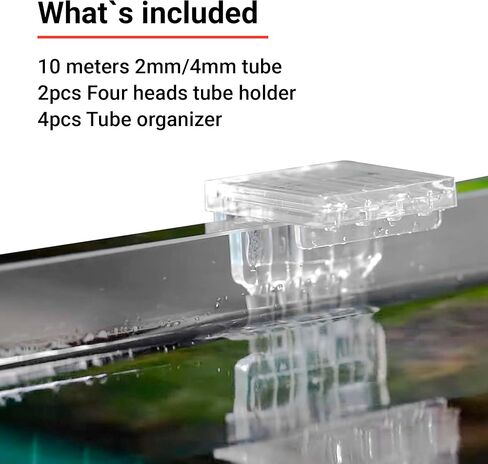 Chihiros Dosing Tube Holder with Tube - Aquarium Tube Holder - Transparent Tube Holder for Aquatic Tanks - Aquarium Soft Tube Holder - Easy to Use Tube Holder for Dosing Pump - Reliable Dosing Pump in Kuwait
