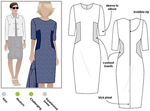 Style Arc Sewing Pattern - Renae Dress (Sizes 04-16) in Kuwait