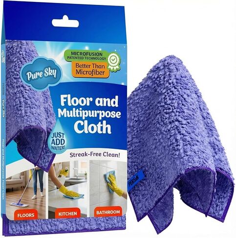 قطعة قماش تنظيف نقية - فقط أضف الماء لا توجد منظفات مطلوبة - منشفة تلميع الألياف الدقيقة السحرية الخالية in Kuwait