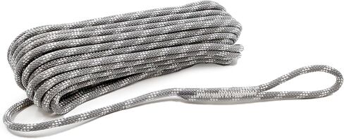 1/4 Inch x 65 Feet (6mm x 20m) Double Braided Polyester Rope - for Aborist Rigging Tree Work, Halyard, Sailing - High Strength Supporting for Camping, Hiking and Utility in Kuwait