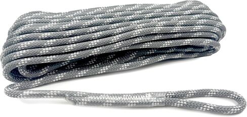 1/4 Inch x 65 Feet (6mm x 20m) Double Braided Polyester Rope - for Aborist Rigging Tree Work, Halyard, Sailing - High Strength Supporting for Camping, Hiking and Utility in Kuwait