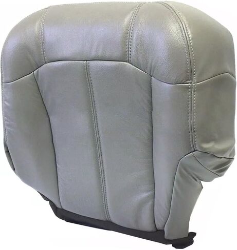 Secosautoparts السائق السائق السفلي البديل غطاء المقعد الجلدي بيوتر الرمادي #122 922 متوافق مع تشيفي سيلفرادو تاهو سوبربان GMC Sierra 1500 2500 3500 1999 2000 2001 2002 in Kuwait