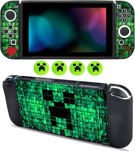 حالة وقائية لـ Nintendo Switch OLED ، و Switch OLED CASE و THUMB CAPS CAPS SOFT DOCKABLE CAPES لتبديل NINTENDO OLED CASES-ABSORBENT و OCCRATCH SLIC in Kuwait