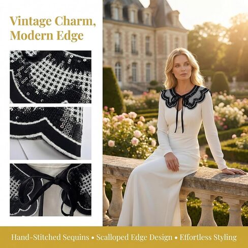 الدانتيل ذوي الياقات المزيفة ملحقات قابلة للفصل للنساء الفساتين والأزياء القديمة in Kuwait