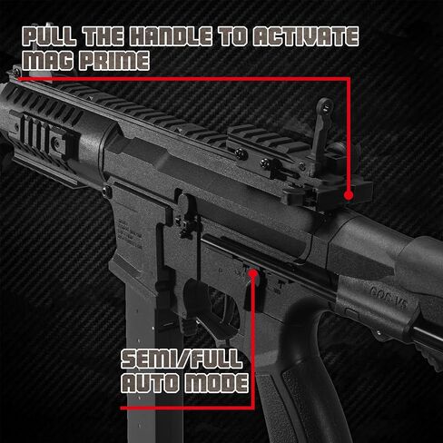 EMERBU Modified Gel Ball Blaster ARP9 - Metal Gearbox - 11.1V - High Speed＆Torque Motor - 10000 Hard Gel Balls - Electric Splatter Gel Ball Orby Blaster for Adult and Teen for Orbeez in Kuwait