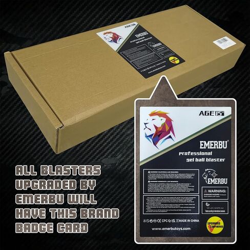 EMERBU Modified Gel Ball Blaster ARP9 - Metal Gearbox - 11.1V - High Speed＆Torque Motor - 10000 Hard Gel Balls - Electric Splatter Gel Ball Orby Blaster for Adult and Teen for Orbeez in Kuwait