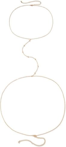 سلاسل جسم مثيرة للذهاب للنساء ، سلسلة جسم بطن بطن الفضة الذهب السلسلة سلسلة جسم سلسلة الطبقات النحاس Crossover Bikini BRA BODY Chain Summer Beach Gody Body's Cains in Kuwait