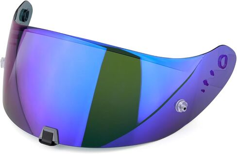 LKV T520 Helmet Visor Replacements, Tinted Face Shield Helmet Visor UV Protection Compatible with T520 ST1400 R1 - Chrome Blue in Saudi Arabia