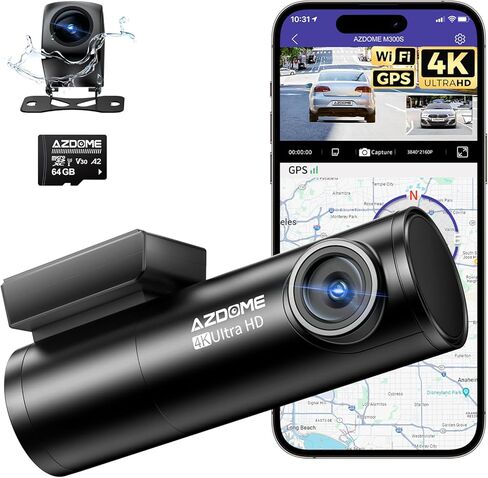 AZDOME 1080P كاميرا داخلية من النوع C واجهة كاميرا المقصورة لـ AZDOME M550 Pro-2CH/3CH Dash Cam in Kuwait