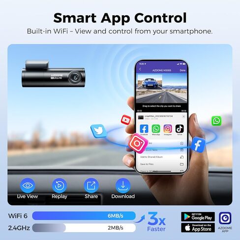 AZDOME 1080P كاميرا داخلية من النوع C واجهة كاميرا المقصورة لـ AZDOME M550 Pro-2CH/3CH Dash Cam in Kuwait