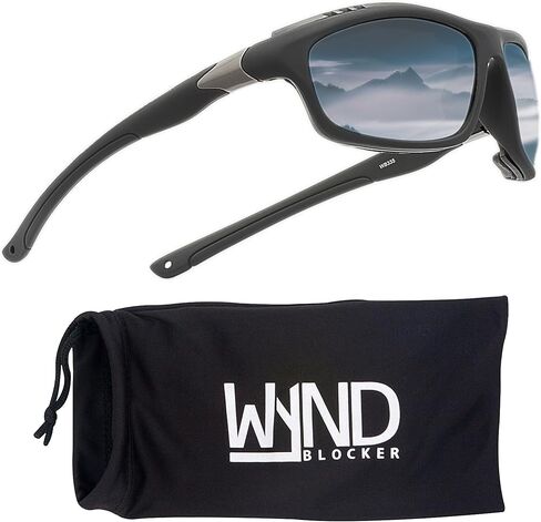 WYND Blocker Polarized Dry Eye Wind Resistant Sunglasses Motorcycle Glasses (Model 335 Polarized) in Kuwait