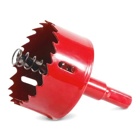 3 بوصة (76 مم) صناعي HSS ثنائي الثقب ثنائي المعدني-مجموعة منشار ثقب مع الشجرة للخشب والبلاستيك والدورة الجافة والبطولات المعدنية وبلاط السقف-بت طيار مضاد للهواء متضمنة لحفر قطر كبير in Kuwait