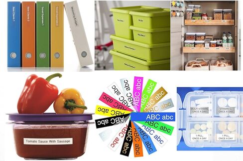 5 قطع من NEOUZA متوافقة مع خرطوشة شريط الملصقات Tze Tz المغلفة من Brother P-Touch مقاس 9 مم × 8 متر (TZe-325 أبيض على أسود) in Kuwait