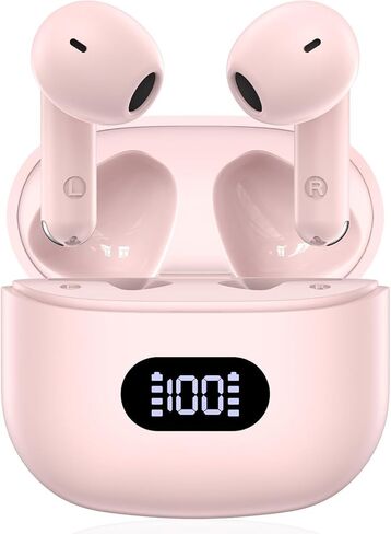 Wireless Earbuds,Bluetooth in Ear Buds with Immersive Surround Sound Stereo,Tap-Control,48 Hours Playtime,Bluetooth 5.4 LED Display Charging Case,IPX7 Waterproof Fit iPhone&Andriod Sports Workout in Kuwait