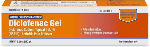 HealthCareAisle Diclofenac Gel, 1%, Arthritis Pain Relief - 50 g tube - Original Prescription Strength (NSAID) in Kuwait