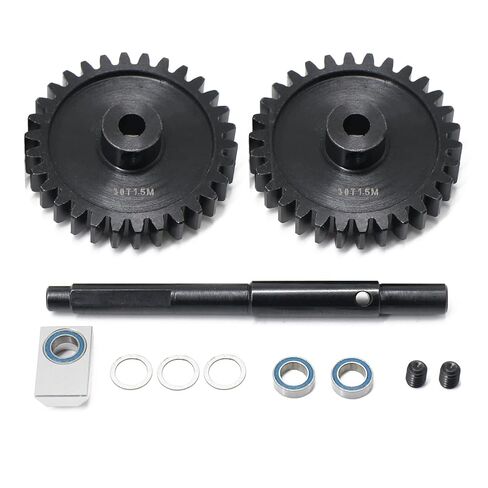 مجموعة معدات السيارة RC، تروس فولاذية صلبة لـ Traxxas 1/5 X-MAXX XRT 1.5M 20T-25T-30T-35T جزء ترس نقل كبير للسيارة الزاحفة (30T+30T) in Saudi Arabia