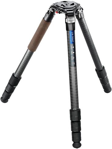 Leofoto Heavy Duty Carbon Fiber Tripod, 75mm Bowl, 10-Layer Torayca, CNC Aluminum, Interchangeable Feet, Carrying Case Included (LN-364C) in Kuwait