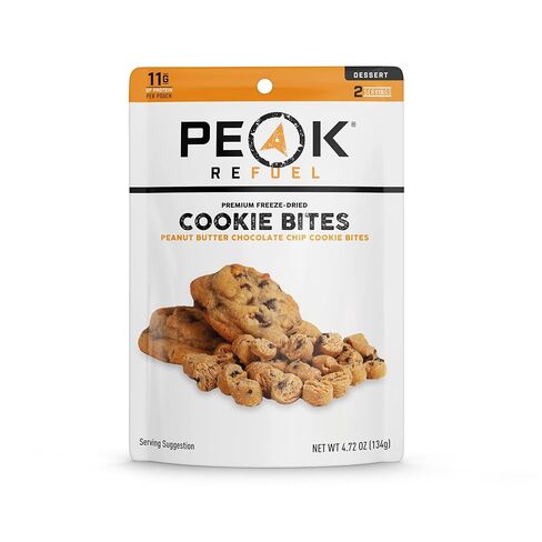 Peak Refuel Cookie Bites 4-Pack | Freeze Dried Backpacking and Camping Food | Tasty Trail Treat | High Protein Snack Packs in Saudi Arabia