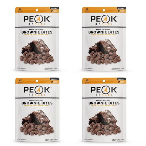 Peak Refuel Cookie Bites 4-Pack | Freeze Dried Backpacking and Camping Food | Tasty Trail Treat | High Protein Snack Packs in Saudi Arabia