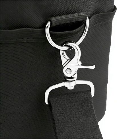 BIKICOCO 1-1/2'' Swivel Trigger Snap Hook Lobster Claw Clasp Spring Loaded Clip, Flat-D-Ring Ended, Silver - Pack of 10 in Kuwait