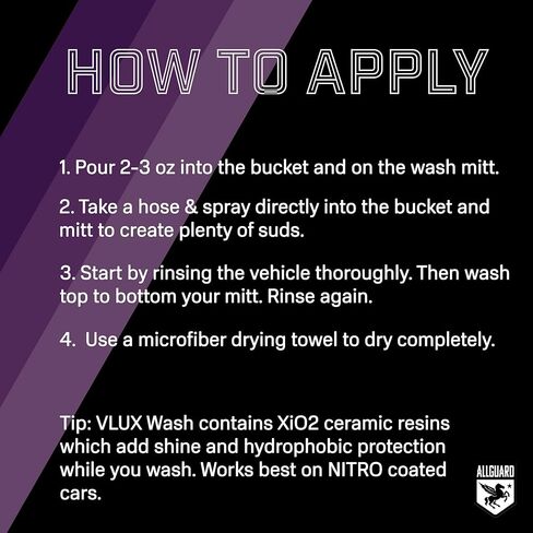 Vlux Wash - Soap Car Wash Standing مع XiO2 ™ Ceramic - Suds الخرق الأوساخ نظيفة بلطف مع صيغة النصف الرقم الهيدروجيني - يعزز حماية الطلاء أو الشمع أو المواد المانعة للتسرب - اللمعان. in Kuwait