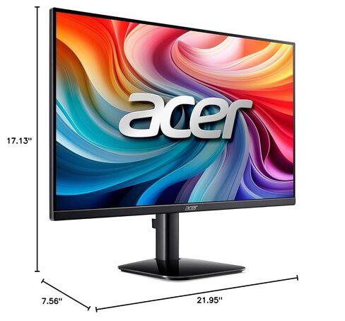 Acer KB252Q G0bi 24.5" IPS Full HD (1920 x 1080) Zero-Frame Gaming Office Monitor | Adaptive-Sync Support (FreeSync Compatible) | Up to 120Hz Refresh | 1ms (VRB) | sRGB 99% | Tilt | HDMI & VGA Ports in Saudi Arabia