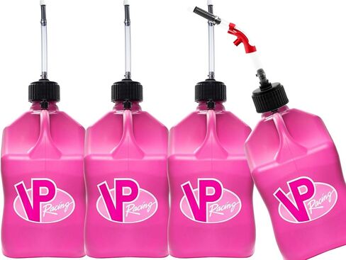 VP Racing Utility Container 5.5 Gallon - 4 Pack With 4 Deluxe Hoses and a Get Bent Hose Bender (Patriot, 4 Pack) in Saudi Arabia