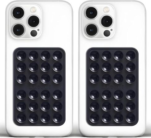 إنتيل متوسطة الحجم في السيليكون هو حامل لاصق ، طاقة شفط محسّنة ، وقبضة الهاتف اللزجة السميكة ، حامل هاتف متين ، خالي من اليدين ، 2.28 "× 3.46" (أسود) in Kuwait