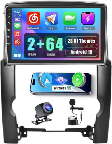 راديو ستيريو للسيارة 2+64G Android 13 CarPlay لسيارة Kia Sorento (Auto A/C) 2009-2012، شاشة لمس عالية الدقة 10.1 بوصة متوافقة مع Android Auto، كاميرا احتياطية AHD، وصلة مرآة، GPS، WiFi، FM RDS in Saudi Arabia