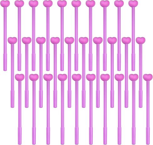 jiebor 30Pcs Pink Heart Gel Ink Pens Valentines Day Cute Novelty Pens Fun Cool Pens with Black Ink for Women Students Nurse Holiday Gift Valentine's Day Office Supplies in Kuwait