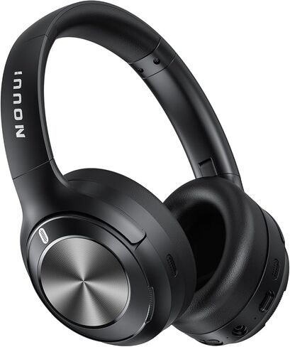 Bluetooth Headset with Noise Canceling Microphone & Charging Base, Noise Cancelling Bluetooth Headphones 5.3 for Work from Home/Call Center/Office- Cyan in Kuwait