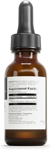 DAVINCI Labs Liposomal A - Liquid Vitamin A Supplement to Support Bone, Skin, Gut, Vision and Immune Health* - Gluten-Free - 30 ml in Saudi Arabia