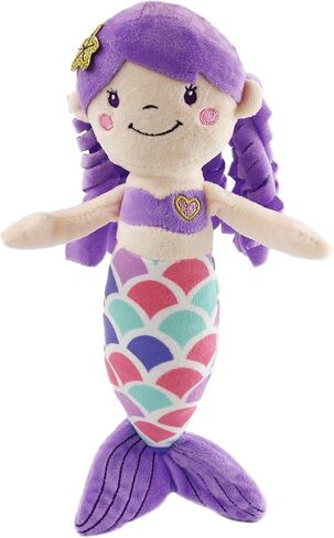 Athoinsu Blue Mermaid Stuffed Animal Soft Cute Mermaid Princess Plush Doll Toy Birthday Valentine's Day Gifts Decors for Girls Kids Toddlers, 12'' in Kuwait
