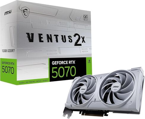 MSI GeForce RTX 5070 12G GAMING TRIO OC Graphics Card - RTX 5070 GPU, 12GB GDDR7 (28Gbps/192-bit), PCIe 5.0 -TRI FROZR 4 (3 x STORMFORCE FAN) - RGB - HDMI 2.1b, DisplayPort 2.1b in Saudi Arabia