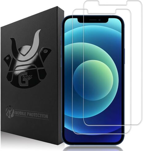 2 Pack Screen Protector for iPhone 12 Pro Max - Tempered Glass Screen Saver, Phone Case Friendly, Lifetime Replacement, Protective Screen Cover for 6.7 Inch iPhones in Saudi Arabia