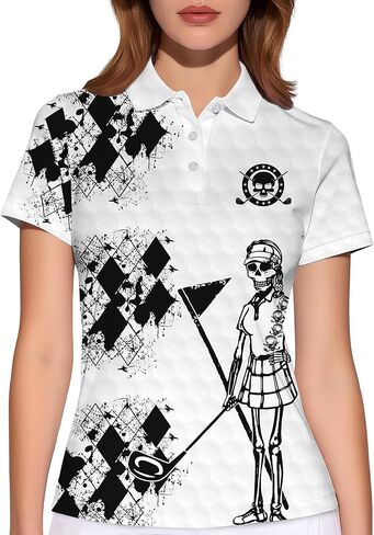 قميص جولف نسائي من PAGYMO، قمصان بولو هاواي المرحة المجنونة للنساء in Kuwait