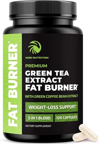 حبوب الشاي الأخضر لتخفيف الوزن | حارق دهون البطن، ومعزز لعملية التمثيل الغذائي، ومثبط الشهية للنساء والرجال | 45% EGCG | بخلاصة حبوب القهوة الخضراء | مكمل غذائي نباتي وخالي من الغلوتين | 120 كبسولة in Kuwait