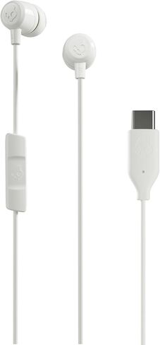 Skullcandy Jib USB-C Wired Earbuds with Noise Isolating Fit, Built-in Microphone Call and Track Control for iPhone Android, Ear Gel Sizes Included for Custom Fit - True Black in Saudi Arabia