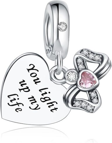 925 Sterling Silver Charms Fit Pandora Charms Bracelet Fit Wife Mother's Day Christmas Birthday Gift in Kuwait