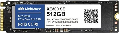 LinkMore XE300 SE 512GB PCIe 3.0 NVMe M.2 2280 SSD, 2100MB/s Read in Kuwait