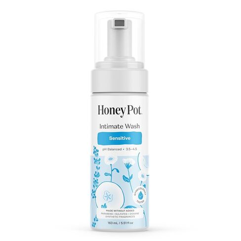 The Honey Pot Company - Sensitive Feminine Wash - Herbal Infused Natural Hygiene Wash for Sensitive Skin Types - PH Balanced Plant Based Feminine Products - 5.51 Fluid Oz. in Kuwait