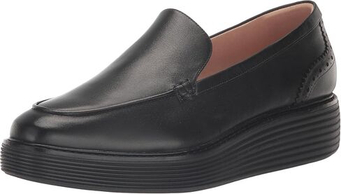 Cole Haan Women's Originalgrand Platform Venetian Loafers Flat, Midnight Moon Suede/Ivory, 5.5 in Saudi Arabia