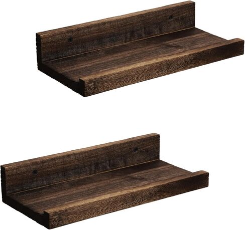 أرفف ديكور صغيرة Z metnal ، رف الجدار الخشبي المصغرة للعرض الخشبي لمجموعات WiFi للسماعات الذكية ، أرفف الساونا ، الخشب ، مثبتة على الحائط ، 8 × 5.5 بوصة ، 2 عبوة in Kuwait