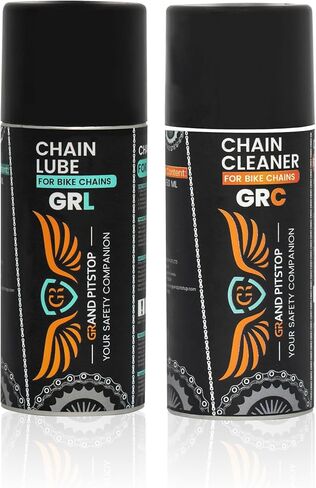 GRAND PITSTOP Chain Cleaner, Degreaser 500ml and Chain Lube, Greaser, 500ml Motorcycle Bike Chain Cleaner for all bikes Motorcycles, Super Durable in Saudi Arabia