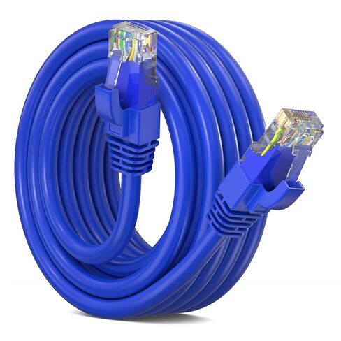 Maximm Cat 6 Ethernet Cable 75 Ft, 100% Pure Copper, Cat6 Cable LAN Cable, Internet Cable, Patch Cable and Network Cable - UTP (Blue) 75 Feet in Kuwait