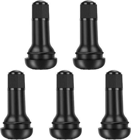 Riseuvo 5pcs TR413 Tire Valve Stem - Rubber Snap-in Valve Stems, Tire Valve for 0.453 Inch Rim Hole (TR413) in Kuwait