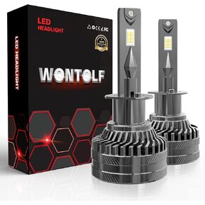 مصابيح H4/9003، لمبة إضاءة ضباب ساطعة 120 وات 20000LM مطورة، 6500 كلفن أبيض بارد IP68 مقاوم للماء، تركيب سريع in Kuwait