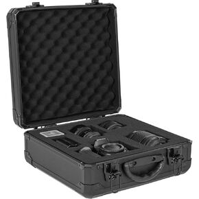 13 Inch Aluminum Carrying Case 13 X 10 X 5.5 Inch Ideal for Microphone & Camera Gear Transportation, DJ Mixer Case with Customizable Pre-Diced Foam, Black in Kuwait