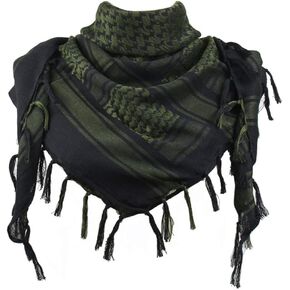 Cotton Shemagh Tactical Military Scarf Palestine Scarf Keffiyeh Head Neck Wrap gifts for Men & Women + Paper Bag in Saudi Arabia